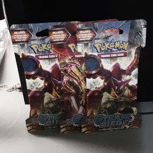 Pokemon stem siege trading cards booster pack